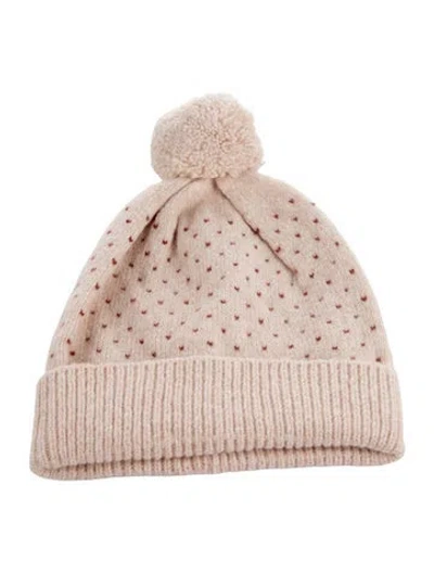 Pre-owned Rylee + Cru Kids' Ruby Speckle Beanie Hat W/tags In Pink