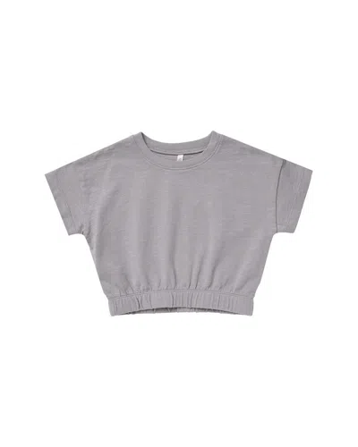 Rylee + Cru Kids' Rylee & Cru Cinched Jersey T-shirt In Gray