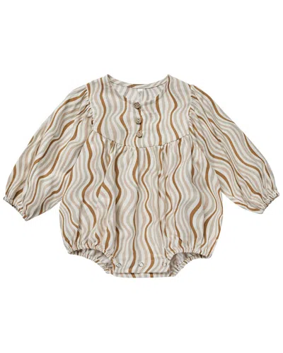 Rylee + Cru Kids' Rylee & Cru Gwen Linen-blend Romper In Gray