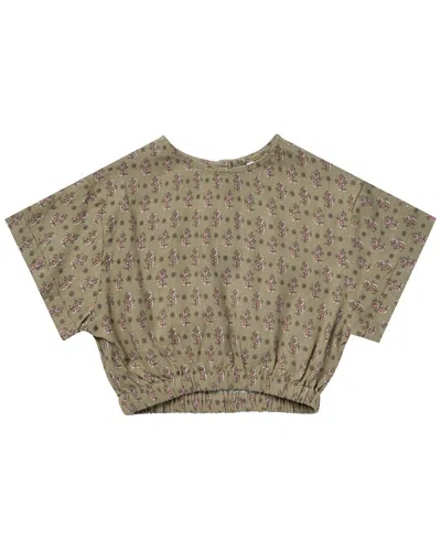 Rylee + Cru Kids' Rylee & Cru Joelle Linen-blend Top In Red