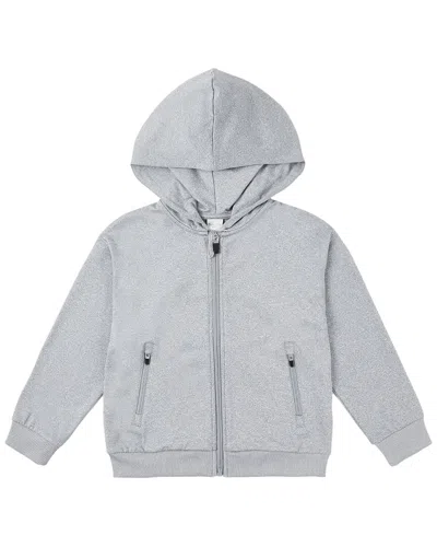 Rylee + Cru Kids' Rylee & Cru Zip-up Tech Hoodie In Gray