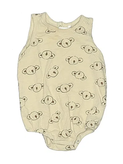 Pre-owned Rylee + Cru Babies' Short Sleeve Onesie In Ivory