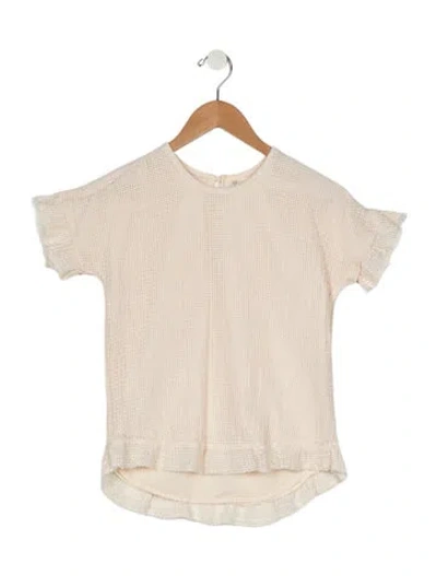 Pre-owned Rylee + Cru Babies' Short Sleeve Top In Neutral