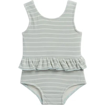 Rylee + Cru Babies'  Skirted One-piece Swimsuit In Green