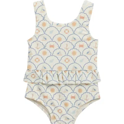 Rylee + Cru Babies'  Skirted One-piece Swimsuit In Multi
