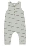 Rylee + Cru Sleeveless Print French Terry Romper