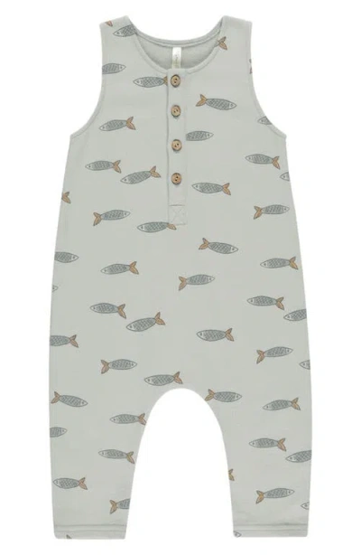 Rylee + Cru Babies'  Sleeveless Print French Terry Romper