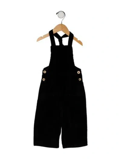 Pre-owned Rylee + Cru Babies' Solid One Piece Jumpsuit In Black