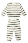 Rylee + Cru Stripe Cotton Top & Pants Set In Multi