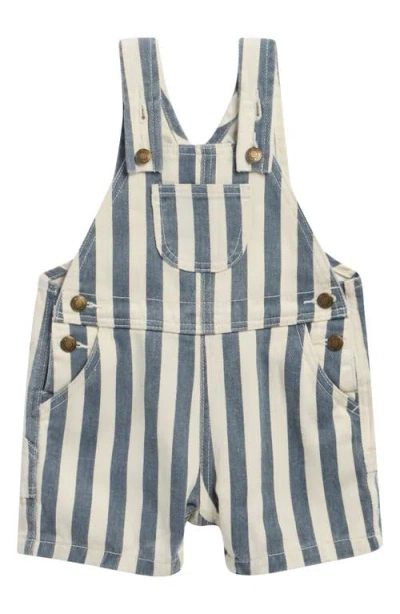 Rylee + Cru Babies'  Stripe Denim Shortalls In Multi