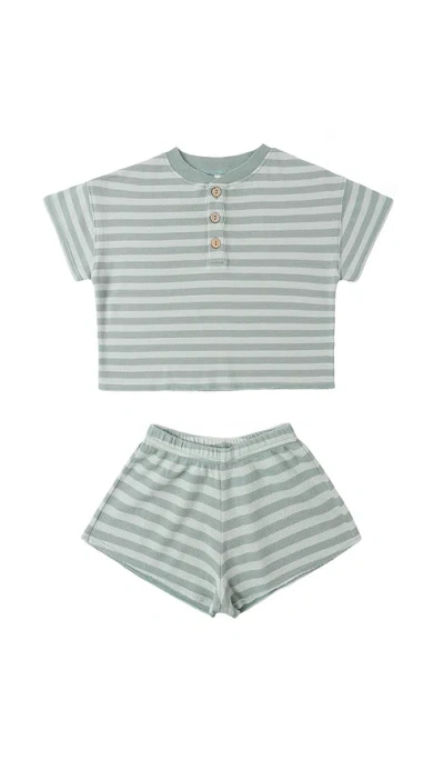 Rylee + Cru Summer Waffle Set In Blue