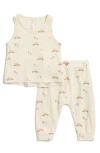 Rylee + Cru Surf Tank & Slouch Pants Set In Surf Buggy