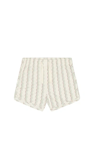 Rylee + Cru Swim Trunk In White