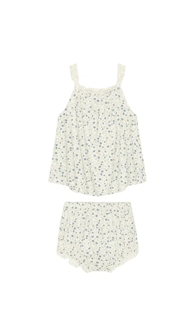 Rylee + Cru Swing Top & Bloomer Set In Gray