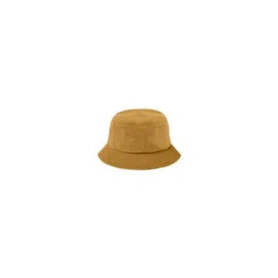 Rylee + Cru Terry Bucket Hat Gold In Brown