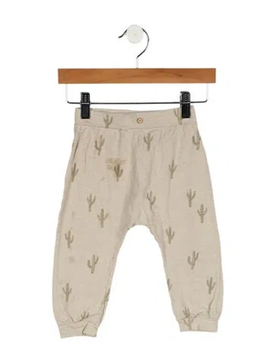 Pre-owned Rylee + Cru Babies' Toddler Girls' Cactus Print Leggings In Neutral