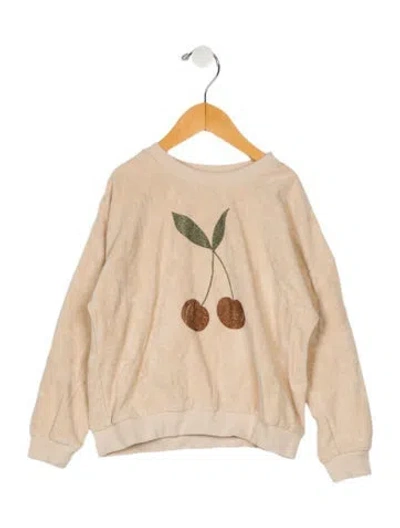 Pre-owned Rylee + Cru Babies' Toddler Girls' Graphic Print Sweatshirt In Neutral