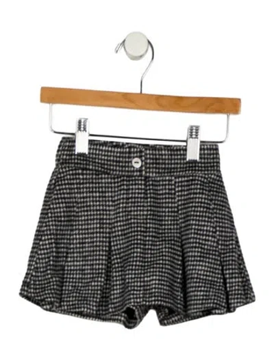 Pre-owned Rylee + Cru Babies' Toddler Girls' Houndstooth Pleated Skirt In Multi