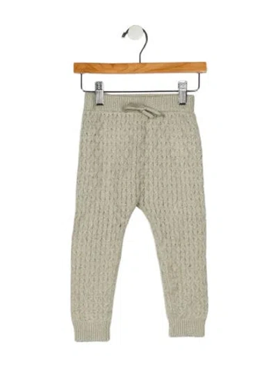 Pre-owned Rylee + Cru Babies' Toddler Girls Knit Patterned Pants In Green