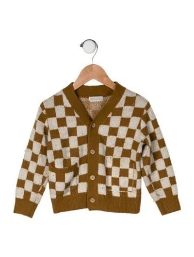 Pre-owned Rylee + Cru Babies' Toddler Girls; Sweater In Brown