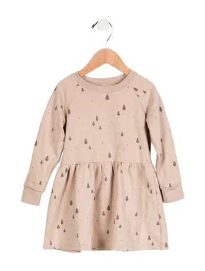 Pre-owned Rylee + Cru Babies' Toddler Girls' Tree Print Dress In Neutral