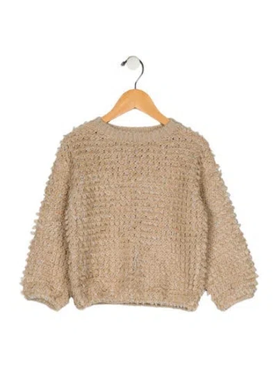 Pre-owned Rylee + Cru Babies' Toddlers Knit Sweater In Neutral