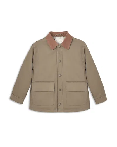 Rylee + Cru Unisex Alder Corduroy Collar Jacket - Little Kid In Green
