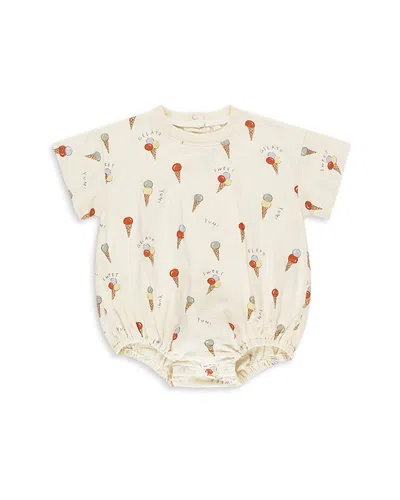 Rylee + Cru Unisex Bubble Romper - Baby In Natural