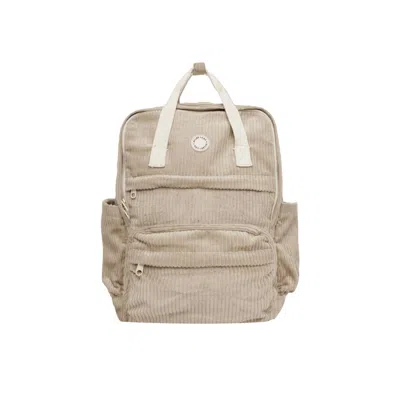 Rylee + Cru Unisex Corduroy Backpack In Beige In Neutral
