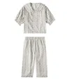 Rylee + Cru Vines Printed Ruffed Pajamas In White