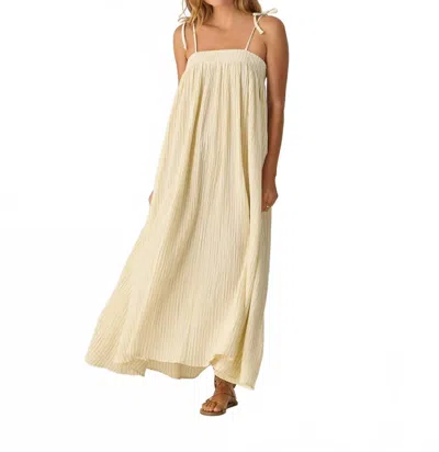 Rylee + Cru Women's Malea Dress In Citron Stripe In Multi