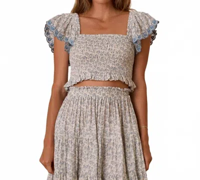 Rylee + Cru Women's Zayla Top In Ivory In Multi