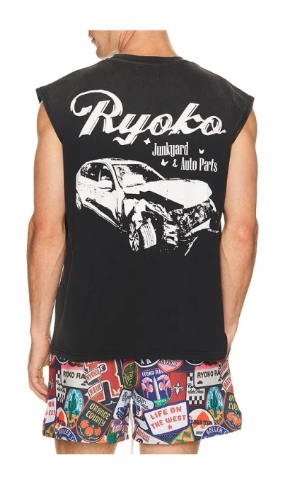 Ryoko Rain Auto Parts Sleeveless Tank In Black