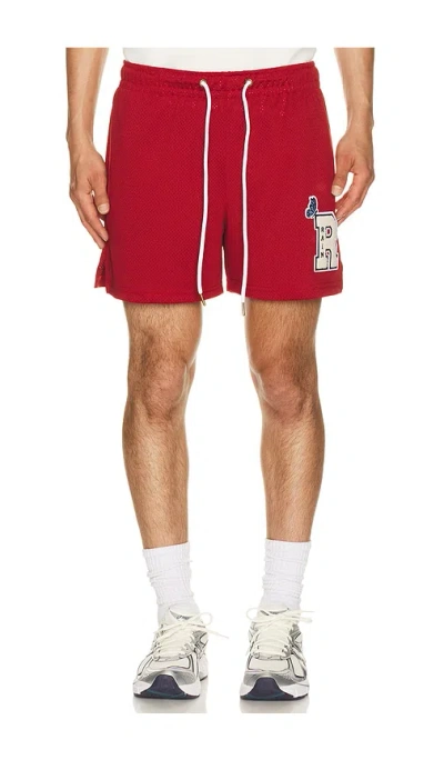 Ryoko Rain Classic Mesh Shorts In Red