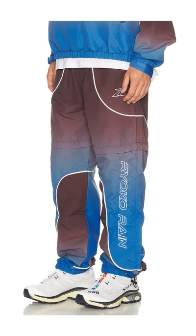 Ryoko Rain Gradient Track Pants In Blue