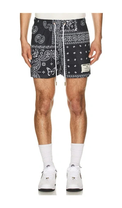 Ryoko Rain Original Paisley Shorts In Black