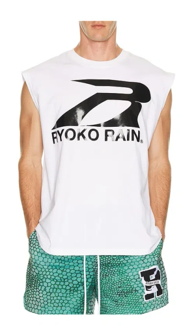 Ryoko Rain Sleeveless Tank In White