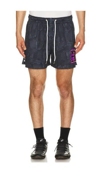 Ryoko Rain Snakeskin Shorts In Black