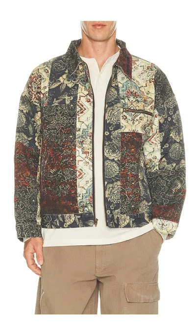 Ryoko Rain Vintage Patch Work Jacket In Multi