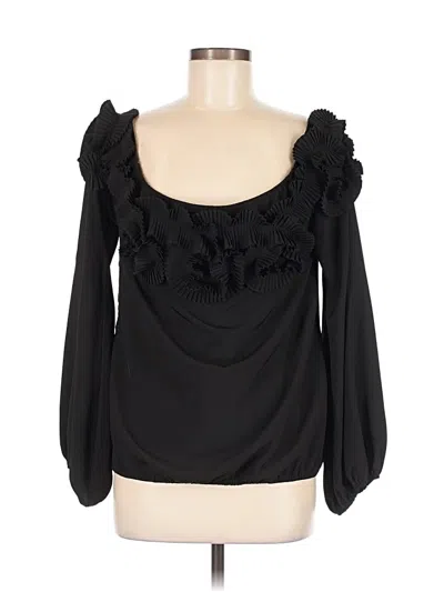 Pre-owned Ryu 3/4 Sleeve Blouse In Black