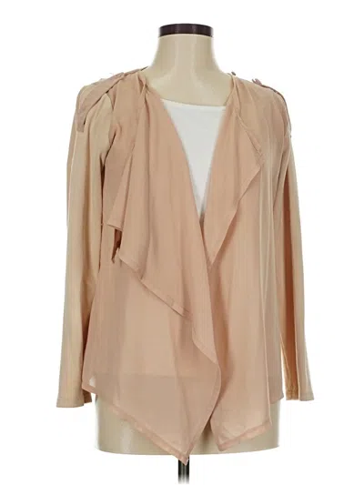 Pre-owned Ryu Long Sleeve Blouse In Tan