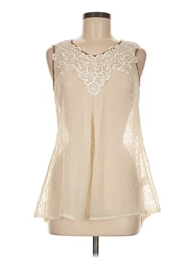 Pre-owned Ryu Sleeveless Blouse In Ivory