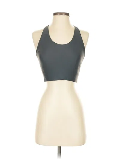 Pre-owned Ryu Tank Top Gray Halter Neckline Tops