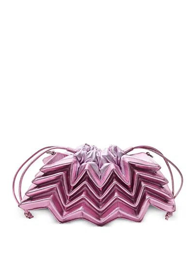 Ryzí Atomic Zig-zag Design Bag In Pink
