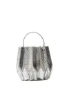 Ryzí Medium Gamora Bucket Bag In Silver