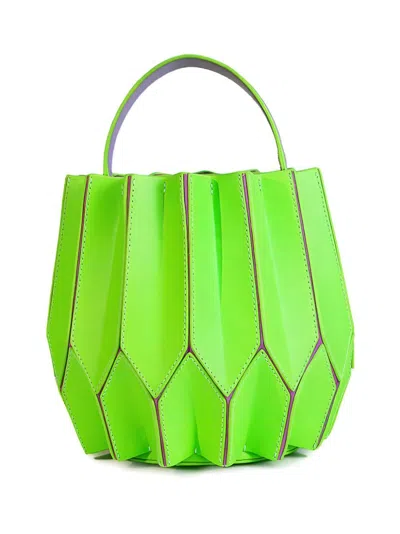 Ryzí Medium Gamora Bucket Handbag In Green