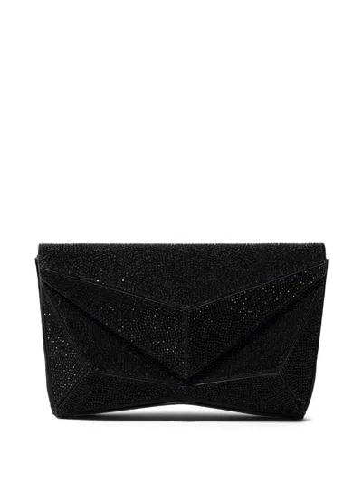 Ryzí Mystique Leather Clutch Bag In Black