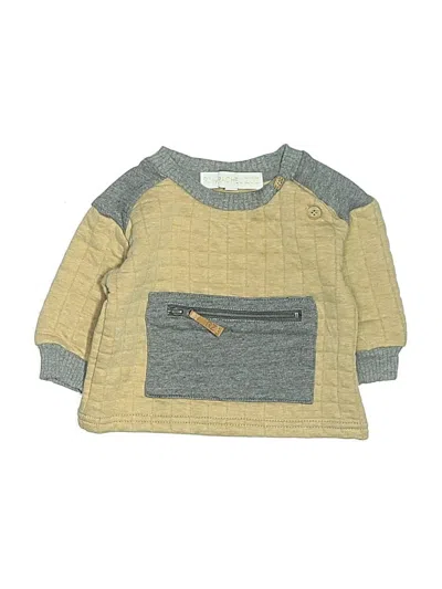 Pre-owned Rz Rachel Zoe Babies' 3/4 Sleeve T-shirt In Gold