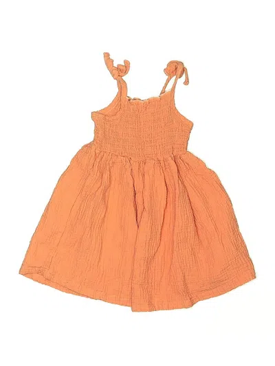 Pre-owned Rz Rachel Zoe Kids' Dress In Orange