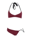 S And S Woman Bikini Garnet Size 12 Polyamide, Elastane In Red